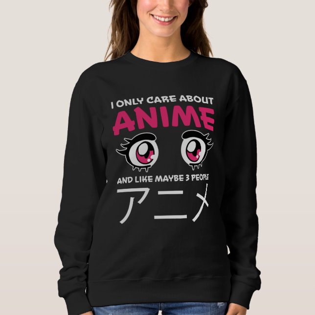 Otaku Anime Girl Manga Cosplay Ramen Japanese Gift Sweatshirt (Front)