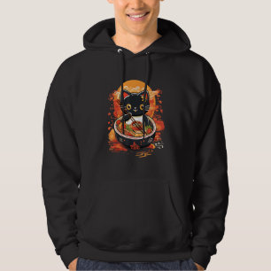 Otaku  Cat Eat Japanese Ramen Noodles 1 Hoodie
