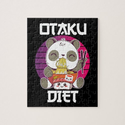Otaku Diet pOanda Ramen Sushi Manga CosplayOotaku Jigsaw Puzzle