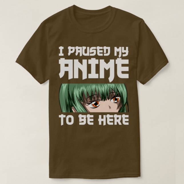 Otaku Funny Quote Anime T-Shirt (Design Front)