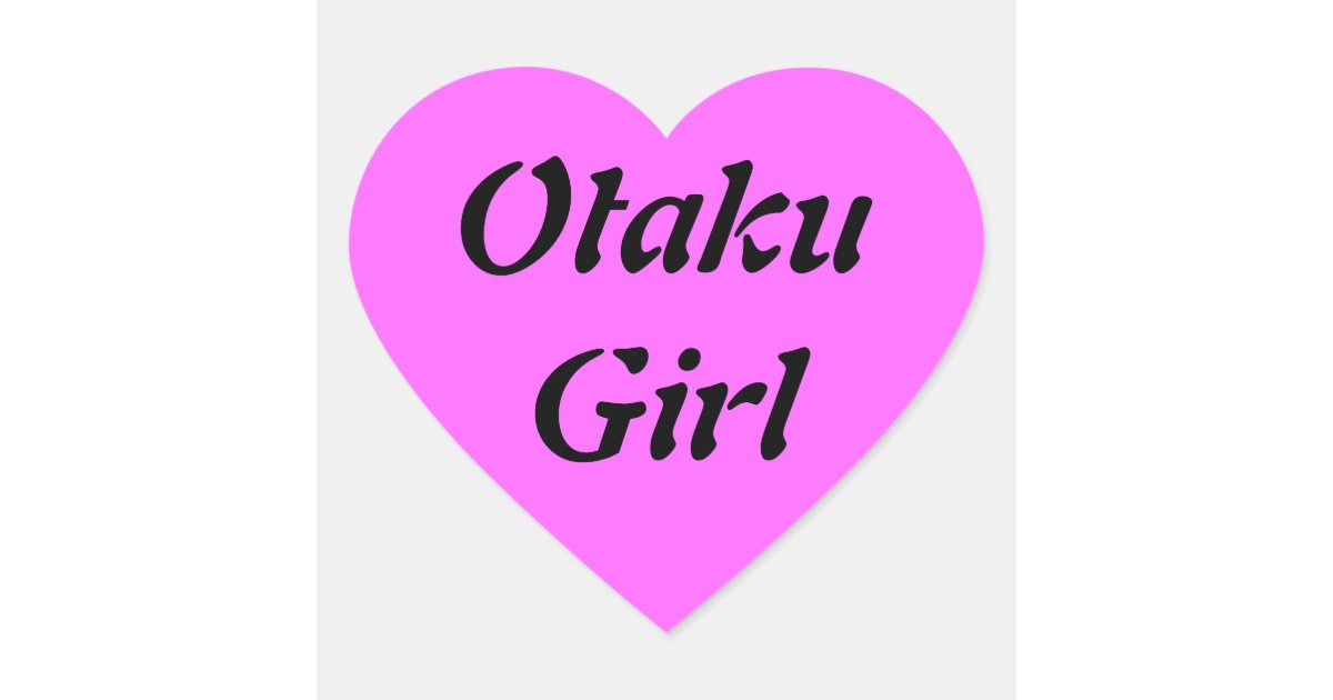 Otaku Girl Sticker | Zazzle