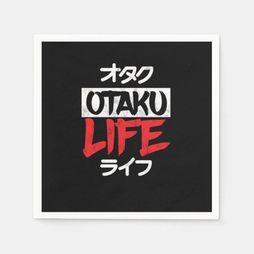 Otaku Life Anime Japanese Cosplayer Cosplay Manga  Napkins