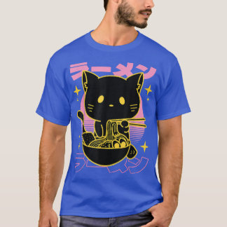 Otaku Noodles Neko Kawaii Anime Cat Ramen  T-Shirt
