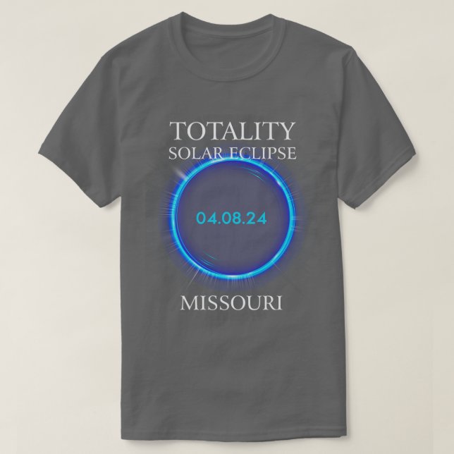 otal Solar Eclipse 2024 Missouri 04  T-Shirt (Design Front)