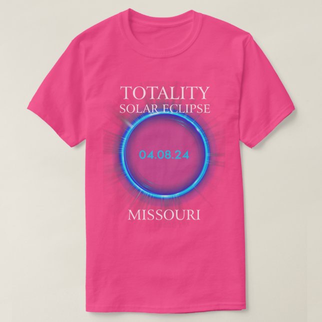 otal Solar Eclipse 2024 Missouri 04  T-Shirt (Design Front)