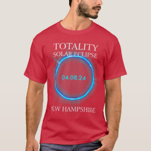 otal Solar Eclipse 2024 New Hampshire Astronomy Lo T-Shirt