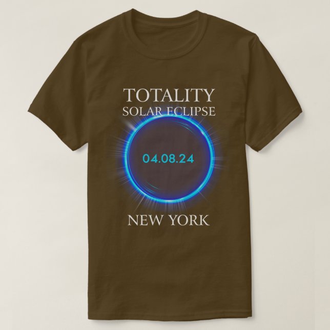 otal Solar Eclipse 2024 New York 04  T-Shirt (Design Front)
