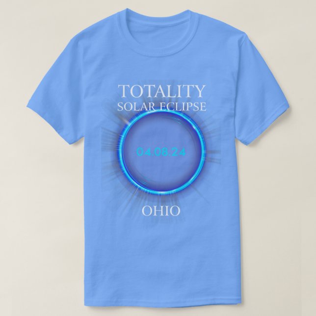 otal Solar Eclipse 2024 Ohio 04  T-Shirt (Design Front)