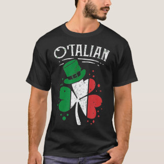 Otalian Funny Italian Irish Relationship St Day T-Shirt