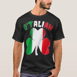 Otalian Italian Funny St patricks day Italia Shamr T-Shirt