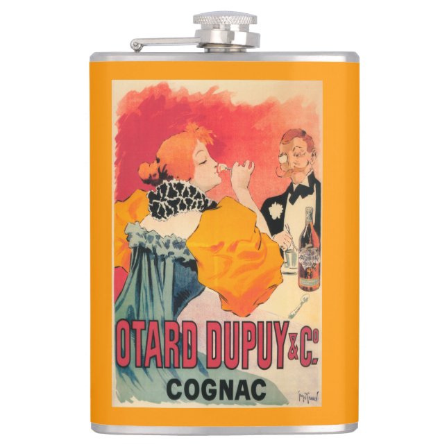 Otard-Dupuy & CO. Cognac Promotional Poster Flask (Front)