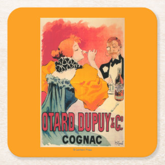 Otard-Dupuy & CO. Cognac Promotional Poster Square Paper Coaster