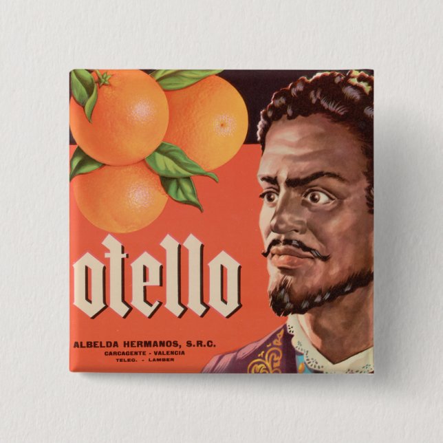 Otello Orange Label Button (Front)