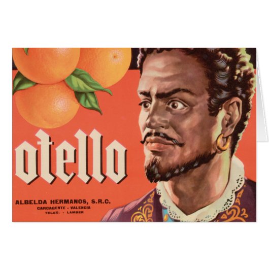 Otello Orange Label Cards (Front Horizontal)