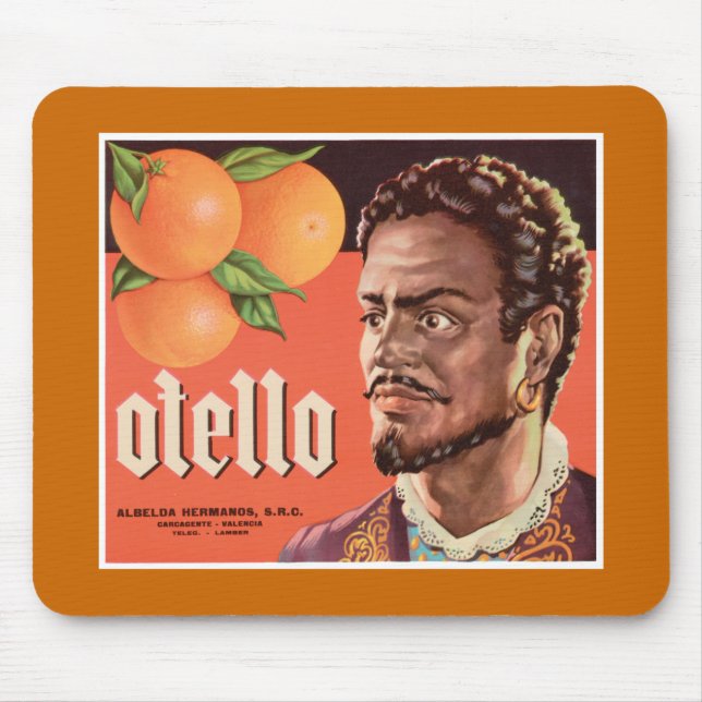 Otello Orange Label Mouse Pad (Front)
