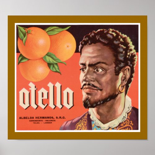 Otello Orange Label Poster