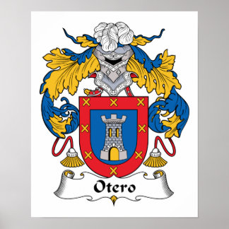 Otero Family Crest Poster