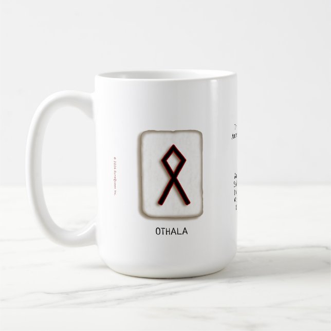 Othala RuneStone 15 oz. Mug (Left)