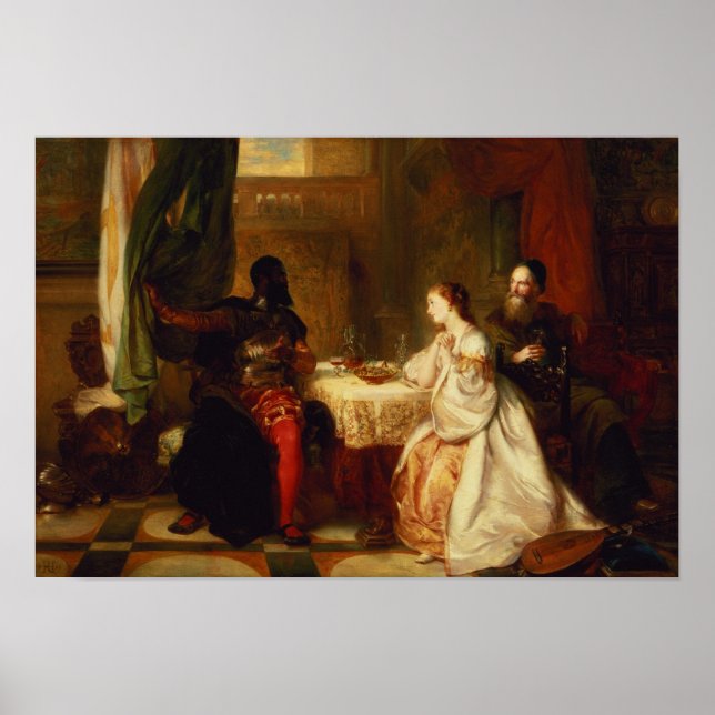 Othello Relating His Adventures to Desdemona Poster (Front)