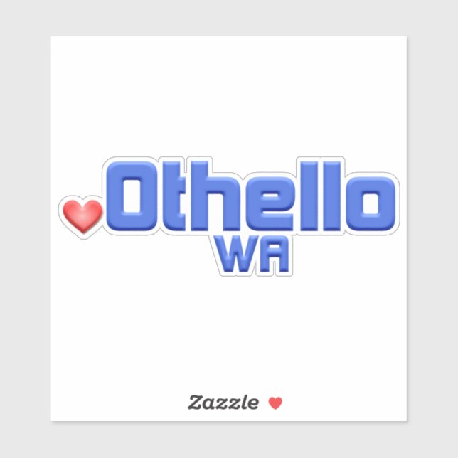 Othello Washington Sticker (Sheet)