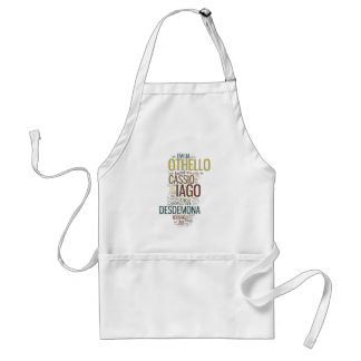 Othello Word Mosaic Adult Apron