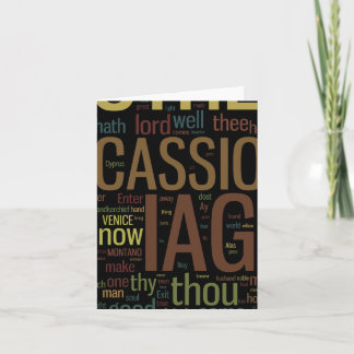 Othello Word Mosaic Card