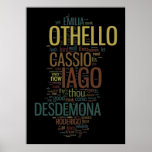 Othello Word Mosaic Poster