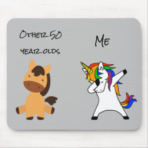 Other 50 Year Olds Birthday Unicorn Horse Mouse Pad