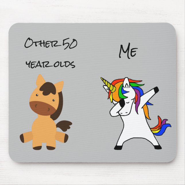 Other 50 Year Olds Birthday Unicorn Horse Mouse Pad (Front)