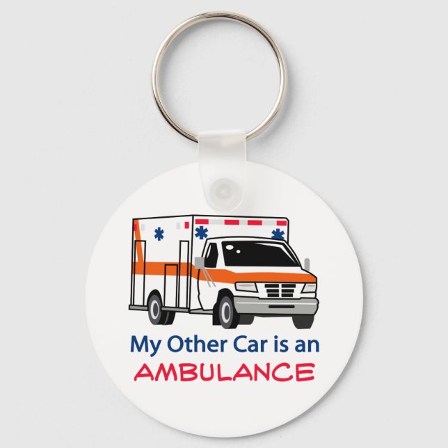 Other Car Is Ambulance Keychain (Front)