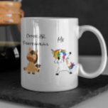 Other HR Professionals Me Unicorn Human Resources Coffee Mug<br><div class="desc">This design was created though digital art. It may be personalized in the area provide or customizing by choosing the click to customize further option and changing the name, initials or words. You may also change the text color and style or delete the text for an image only design. Contact...</div>