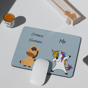 Other Nurses Me Nursing Gift Unicorn Horse Mouse Pad