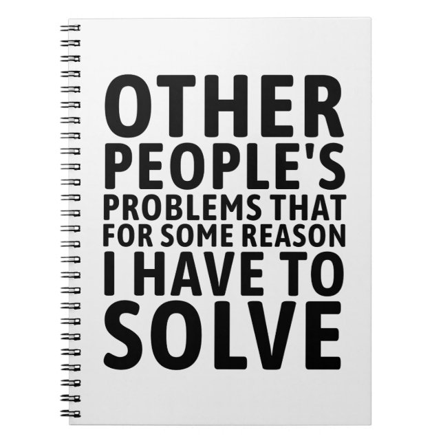 Other People's Problems Notebook (Front)