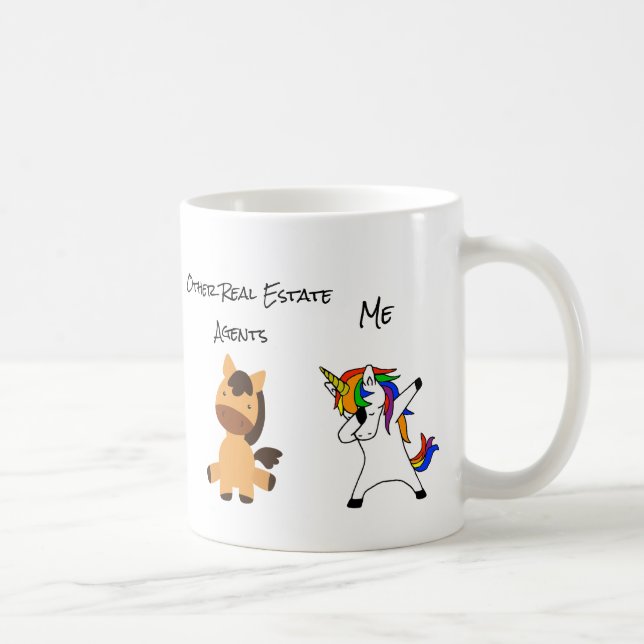 Other Real Estate Agents Funny Me Unicorn Coffee Mug (Right)