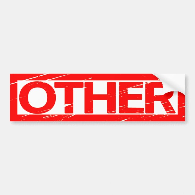 Other Stamp Bumper Sticker (Front)