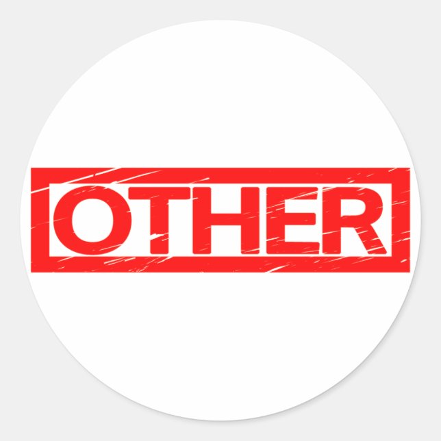 Other Stamp Classic Round Sticker (Front)