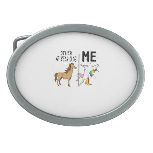 Other Unicorn 49 Year Olds Birthday And Me Gift Fo Belt Buckle