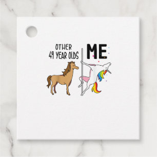 Other Unicorn 49 Year Olds Birthday And Me Gift Fo Favor Tags
