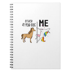 Other Unicorn 49 Year Olds Birthday And Me Gift Fo Notebook