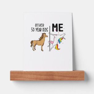 Other Unicorn 50 Year Olds Birthday And Me Gift Fo Picture Ledge