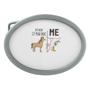 Other Unicorn 57 Year Olds Birthday And Me Gift Fo Belt Buckle