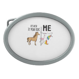Other Unicorn 71 Year Olds Birthday And Me Gift Fo Belt Buckle