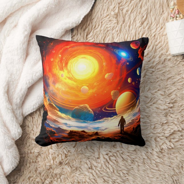 Other World Throw Pillow (Blanket)