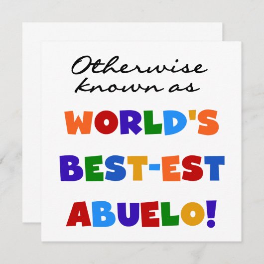 Otherwise Known As Best-est Abuelo (Front/Back)