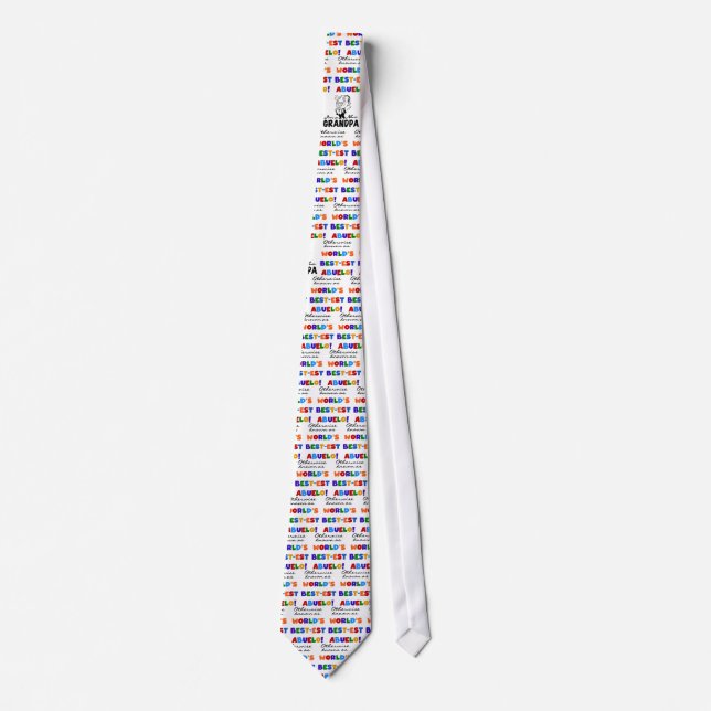 Otherwise Known as Best-est Abuelo Gifts Neck Tie (Front)