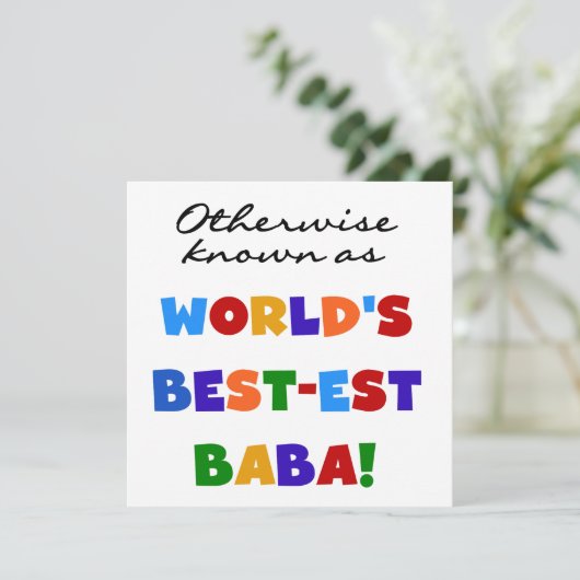 Otherwise Known as Best-est Baba T-shirts and Gift (Standing Front)