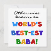 Otherwise Known as Best-est Baba T-shirts and Gift (Front)