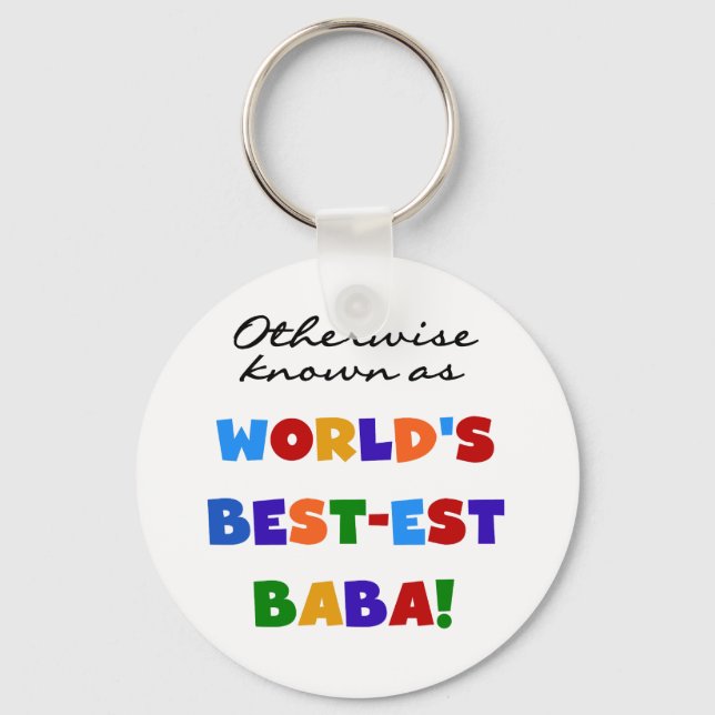 Otherwise Known as Best-est Baba T-shirts and Gift Keychain (Front)