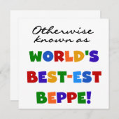 Otherwise Known as Best-est Beppe (Front/Back)