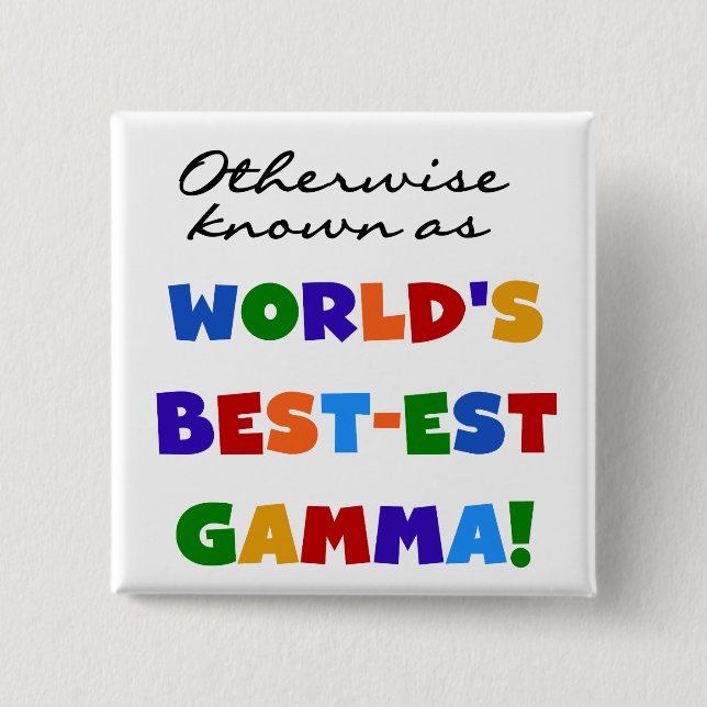 Otherwise Known as Best-est Gamma Gifts Pinback Button (Front)